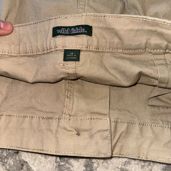 Tan Khaki Zip Up Mini Skirt - Picture 8 of 8